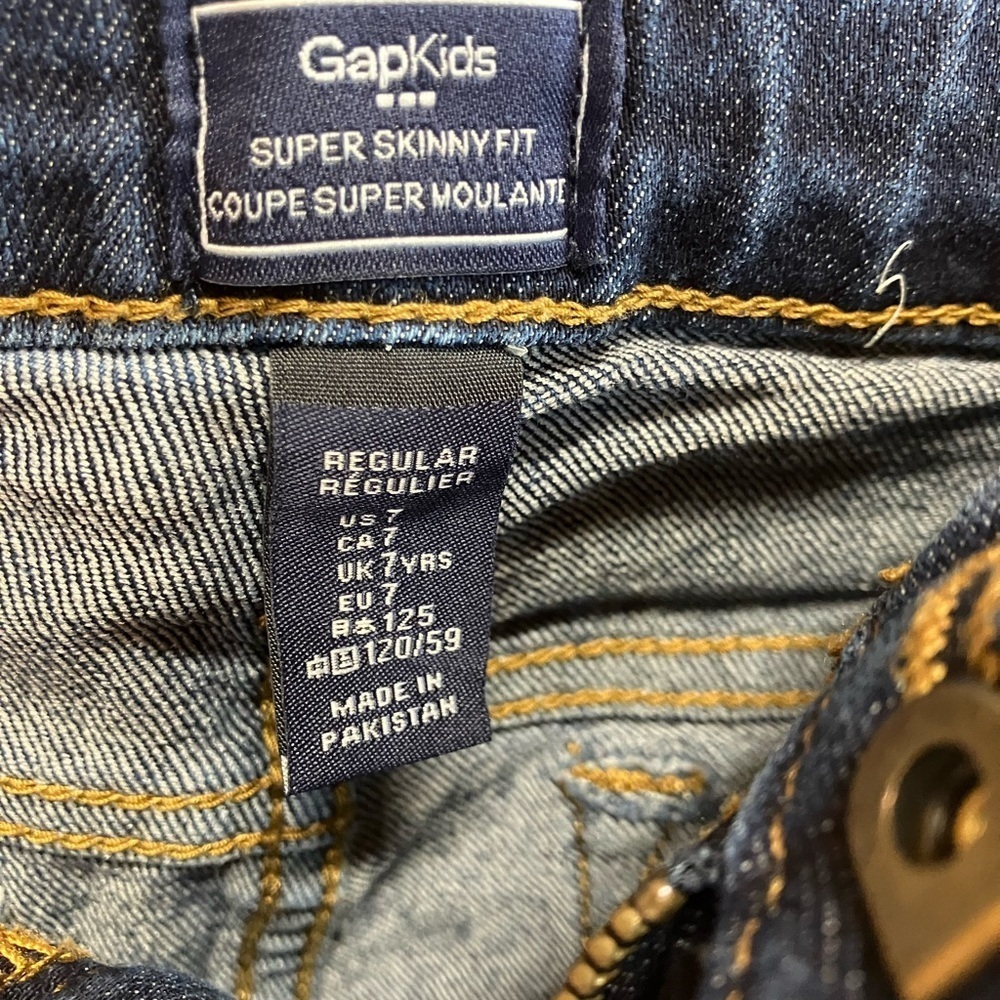 Classic Youth Blue Denim Jeans with Fading and Slim Fit - Picture 8 of 15